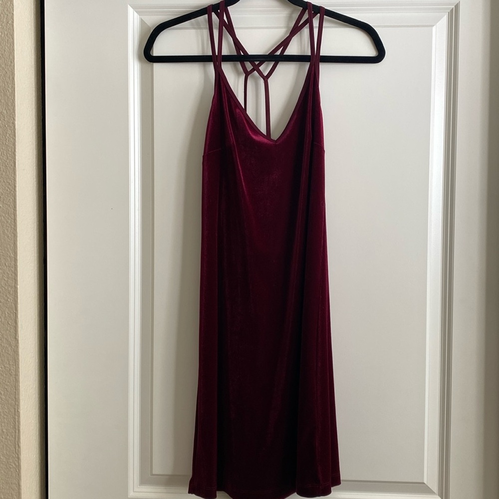 Topshop Wine Colored Dress